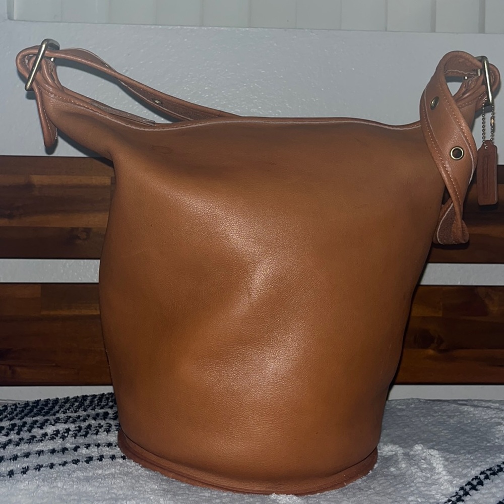 Vintage Coach duffle feed sack bag